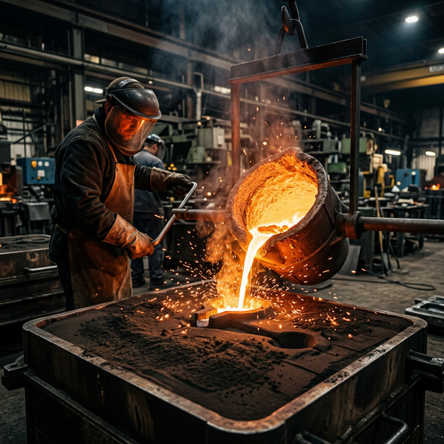 Sandguss Verfahren - Professionelle Gießerei Technik